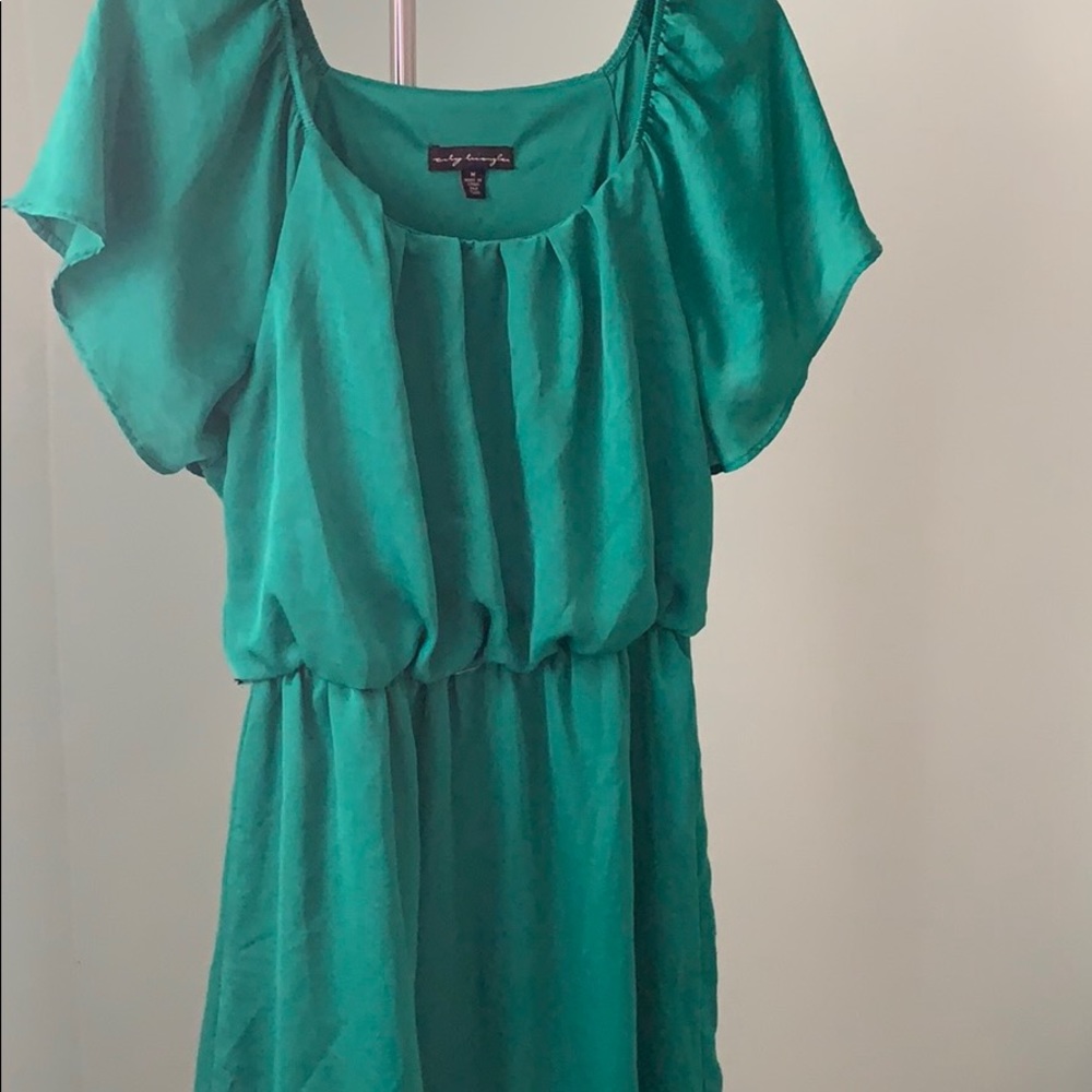 Emerald green dress
